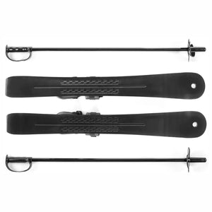 Lucky Bums Toddler Kids Beginner Plastic Snow Skis w/ Adjustable Bindings, Green