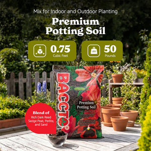 Michigan Peat All Purpose Premium Potting Soil w Perlite Fertilizer, 50 lb
