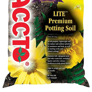 Michigan Peat 1420 Baccto Lite Premium Indoor Outdoor Potting Soil, 20 Quart Bag