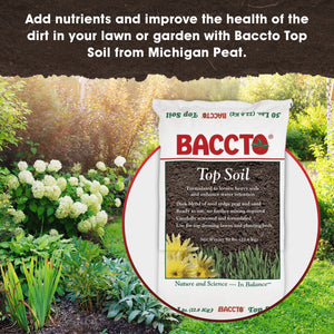 Michigan Peat 1550P Baccto Top Soil with Reed Sedge and Sand, 50 Pounds, 8 Pack