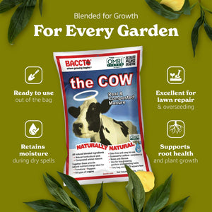 Baccto Wholly Cow Horticulture Peat & Composted Manure, 40 Quarts (10 Pack)