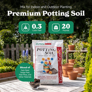Michigan Peat 5720 Garden Magic Potting Soil Mix, 20 Pound Bag (4 Pack)