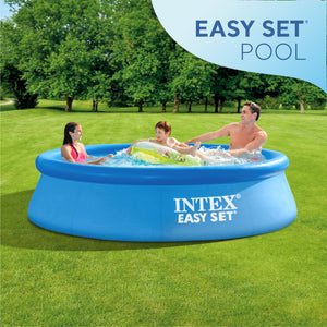Intex Easy Set 10 Foot x 30 Inch Above Ground Inflatable Round Swimming Pool