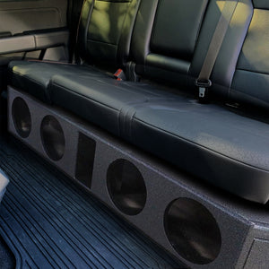 QPower QBFORDFF09408 8 Inch Quad Port Subwoofer Box for Ford F150 and F250/350