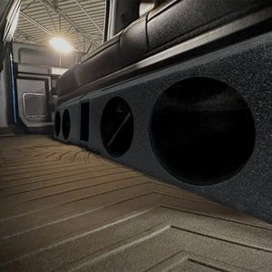 QPower QBFORDFF09408 8 Inch Quad Port Subwoofer Box for Ford F150 and F250/350