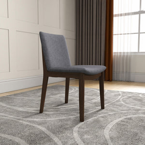 Laura - Mid-Century Modern Solid Wood Dining Chair (Set of 2)