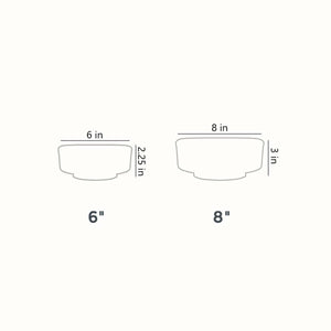 The HC Companies 8 Inch Capri Bowl Indoor Succulent Planter Pot, Artisan Taupe