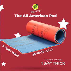 Aqua Lily Pad 20' All American 2 Layer Water Playground Floating Foam Island