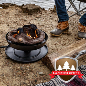 Camco Big Red Outdoor Portable Tabletop Propane Heater Fire Pit, 13.25 Inch