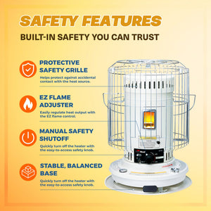 Sengoku KeroHeat 23,500 BTU Indoor & Outdoor Portable Convection Kerosene Heater