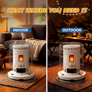 Sengoku KeroHeat 23,500 BTU Indoor & Outdoor Portable Convection Kerosene Heater