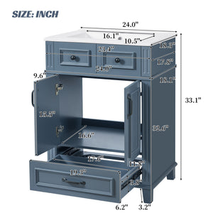 Bathroom Vanity With Sink And Storage Cabinet