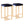 Midas - Contemporary / Glam Counter Stool (Set of 2)