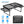 Foldable Camping Table Collapsible Picnic Aluminum Alloy Grill Stand 88LBS Max Load BBQ Table with 2 Side Trays