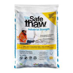 Safe Thaw Industrial Strength Salt Free Traction Agent Ice Melter, 43 Pounds - TRAPSKI