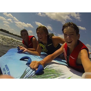 O'Brien Paradise 3 66 x 76 Inch 3 Person Towable Inflatable Deck Boat Inner Tube - TRAPSKI