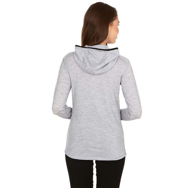 Micro Weight - Women's Wool 1/4 Zip Sun Hoodie Woolverino