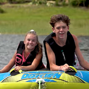 O'Brien Super Screamer 2 Person Inflatable Towable Boating Water Sports Tube