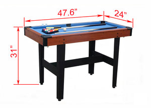 48-Inch Combo Game Table Set for Home and Game Room