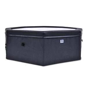JLeisure Aegean 1,200 Liter 65 inch 6 Person Rigid Foam Wall Hot Tub Spa, Black