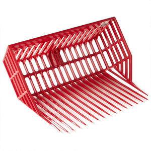Little Giant DuraPitch Polycarbonate Pitch Fork Head with Basket Design, Red - TRAPSKI