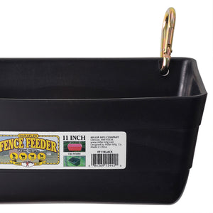 Little Giant FF11RED 4.5 Quart Heavy Duty Feed Trough Bucket Fence Feeder, Black