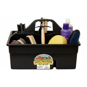 Little Giant DuraTote Tote Box Storage Organizer with Carrying Handle, Black