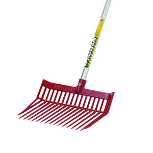 Little Giant DuraFork Polycarbonate Pre Bent Pitchfork with Angled Tines, Red