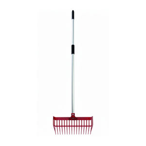 Little Giant DuraFork Polycarbonate Pre Bent Pitchfork with Angled Tines, Red - TRAPSKI