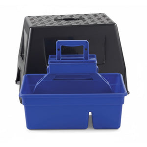 Little Giant DuraTote Stable Stool and Tote Box with Carrying Handle, Blue - TRAPSKI