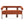 Round Armrest Loveseat (Dark Orange + Brown)