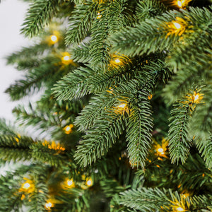 Home Heritage Virginia Fir 7.5 Ft Artificial Christmas Tree, Prelit w/ 700 LEDs