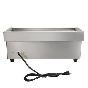 Commercial Electric Griddle, 21 x 11.8 Inch, 1750W