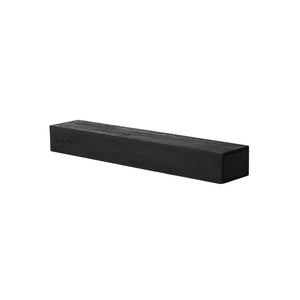 48'' Embossed Fireplace Mante, Wall Mounted Floating Shelf - Black