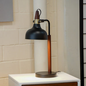Glowlite - Table Lamp With Cone Shade - Black