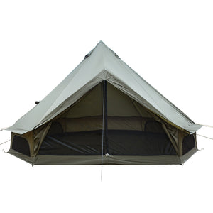 Oxford Bell Tent 13.1FT with Stove Jack for Family Camping