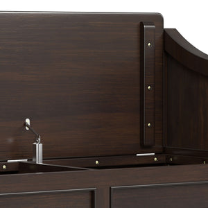 Connaught - Entryway Storage Bench With Shelf - Chestnut