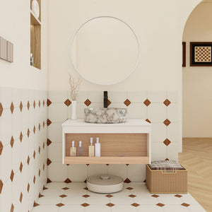 Floating Bathroom Vanity With Vessel Sink