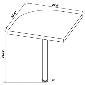 Ulloa - L Shape Desk With Mobile File Cabinet - Cappuccino
