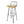 Outdoor Barstool With Angled Metal Legs - Brown