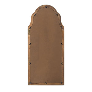 Large & Framed Wall Mirror, Arched Mirror With Decorative Window Look For Living Room - Cream