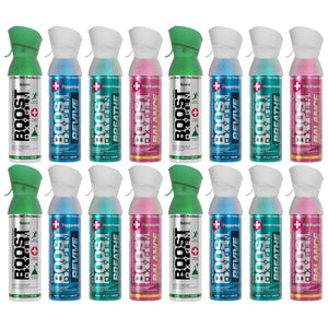 Boost Oxygen Natural Portable 5 Liter Pure Oxygen Variety Canister (16 Pack)