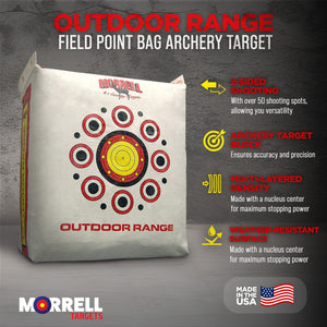 Morrell Outdoor Weatherproof Range Archery Bag Target w/ Practice Shooting Stand