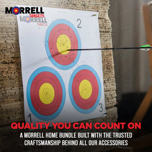Morrell Targets Archery NFAA Official 3 Spot Paper Target Face, 100 Count Pack - TRAPSKI