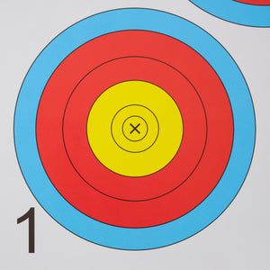 Morrell Targets Archery NFAA Official 3 Spot Paper Target Face, 100 Count Pack