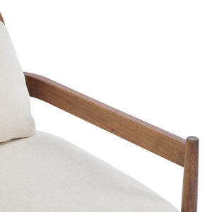 Elliston Rattan Backrest Solid Wood Accent Chair with Cushions - Set of 2
