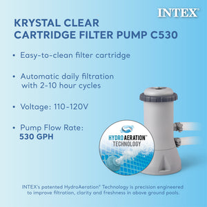 Intex Easy Set Pool, Pump & Filter and Intex Above Ground Rope Tie Pool Cover