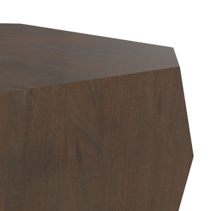 Eisley - Coffee Table With Geometric Design, - Walnut