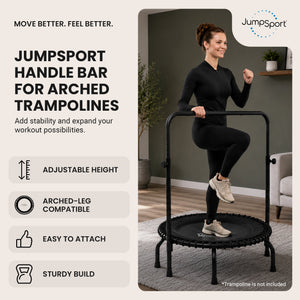 JumpSport Handle Bar for Arched Leg Fitness Trampolines, Trampoline Not Included