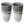 Algreen Acerra 12 x 20 Inch Curved Patio Vase Garden Planter, Marble (2 Pack)